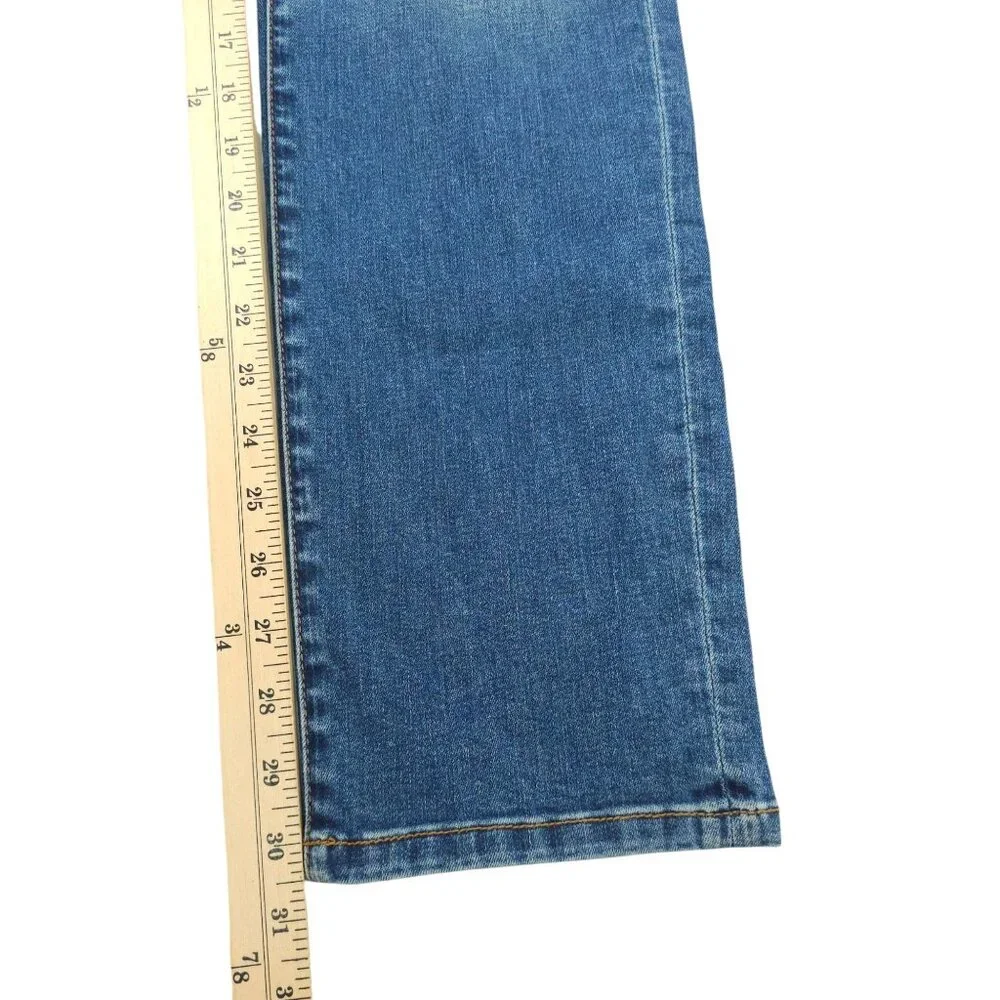 Kut From the Kloth Boyfriend Jeans Size 6 Petite Stretch Mid Rise Distressed